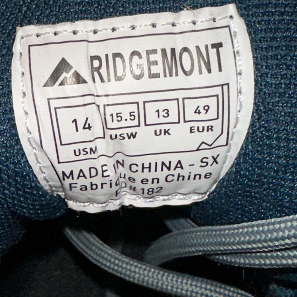 Men's Blue/Grey Sneaker Boots - Picture 5 of 5